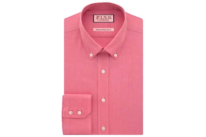 Thomas Pink Goldsmith Texute Slim Fit Button Cuff Shirt