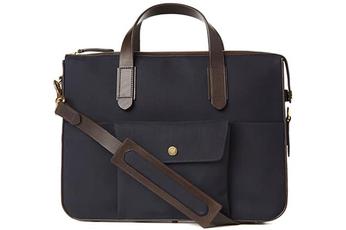 Mismo Dark Blue & Dark Brown Briefcase