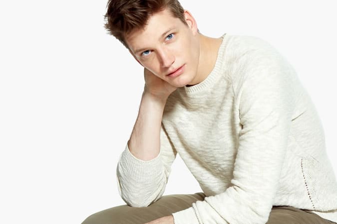 Mango Man Textured Linen-Blend Sweater