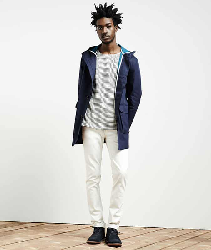 Men's Navy Desert Boot Outfit Inspiration