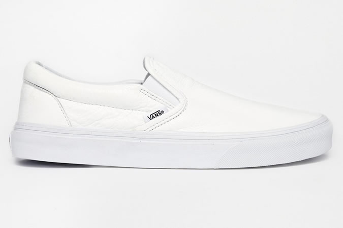 Vans Slip-On Leather Plimsolls