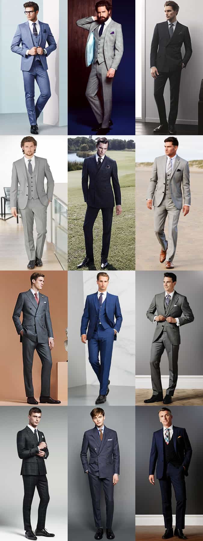 Men's Wedding/Groom Outfit Inspiration Lookbook - Double-Breasted and Three-Piece Suits