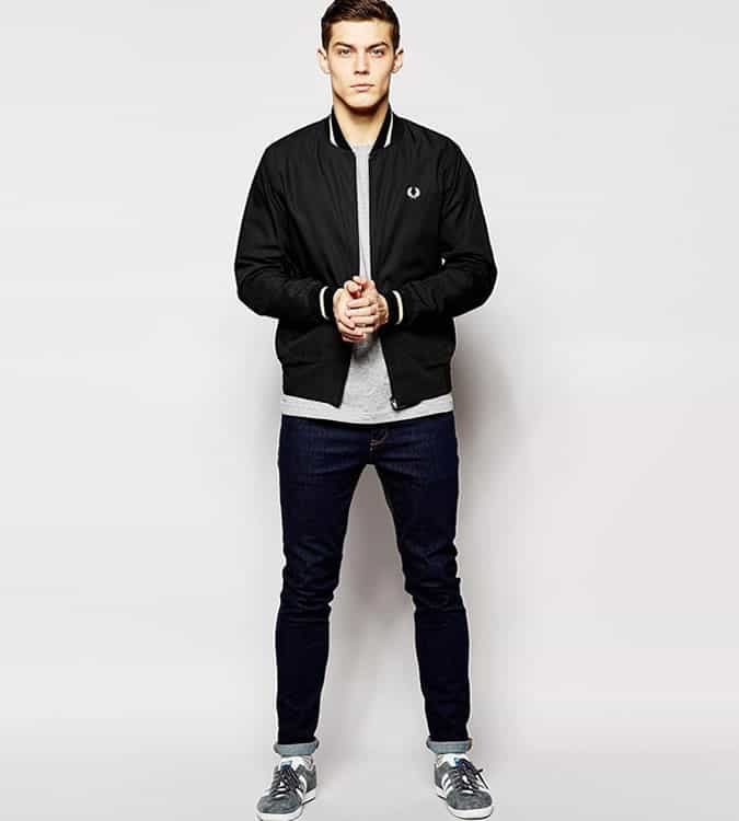Men's Go-To Outfit Combinations - Sweatshirt With Slim Jeans & A Bomber Jacket