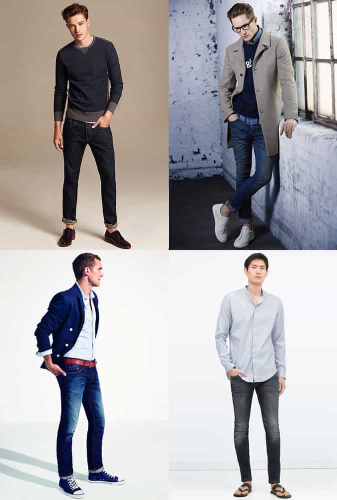 Men's Jeans And Shirts/Sweatshirts Outfit Inspiration Lookbook