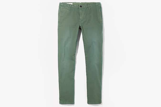 Mango Man Slim Fit Chinos In Green