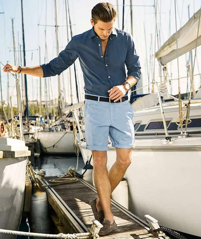 Men's Riviera Outfit Inspiration - Tailored Shorts