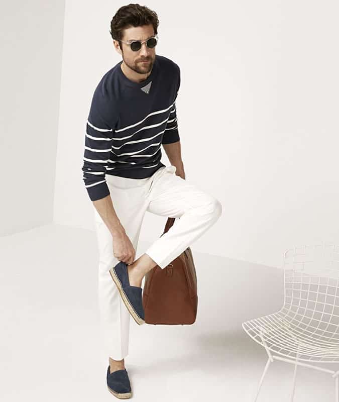 Men's Riviera Outfit Inspiration - Breton Stripe Top