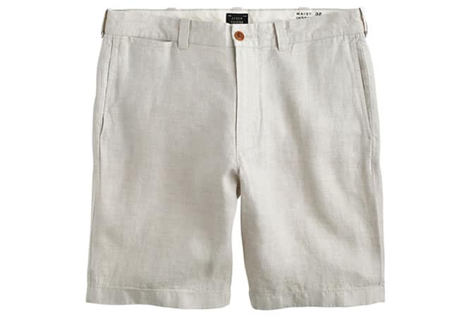 J.Crew 9? Stanton Short In Irish Herringbone Linen