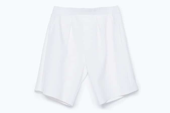 Pleated shorts