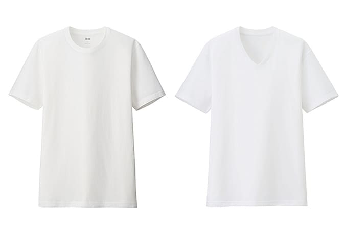 Uniqlo Basic Men's White T-Shirts