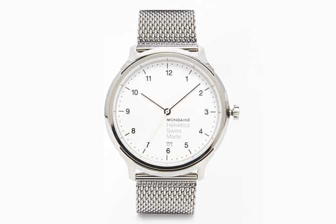 Mondaine Helvetica Mesh Strap Watch