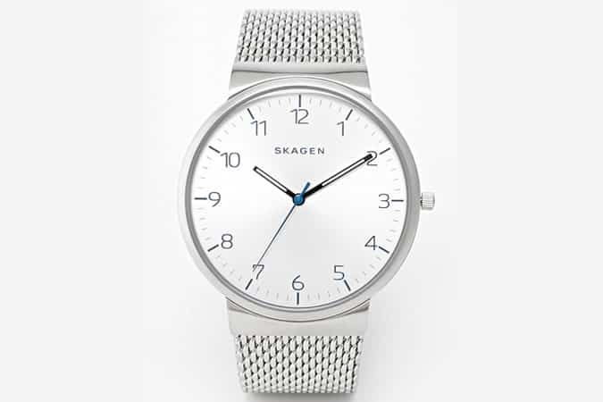 Skagen Ancher Stainless Steel Strap Watch SKW6163