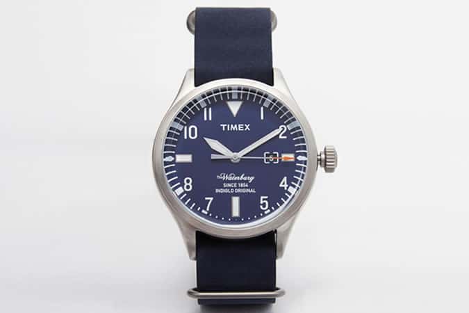 Timex Waterbury Leather Strap Watch