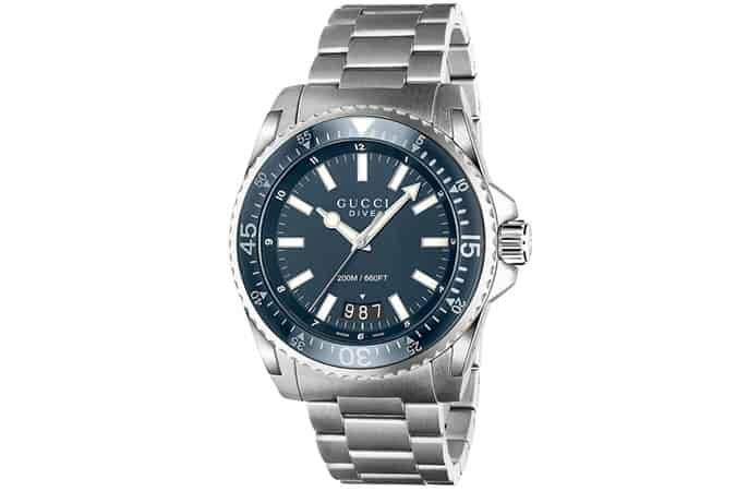 Gucci Ya136203 dive stainless steel watch