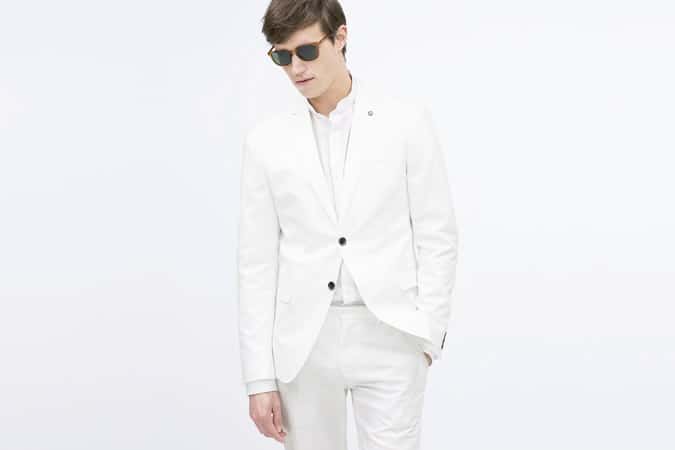 Zara White suit
