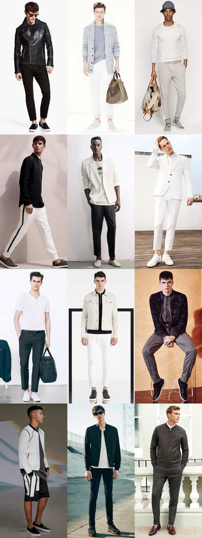 Men's Spring/Summer Monochrome Outfit Inspiration Lookbook