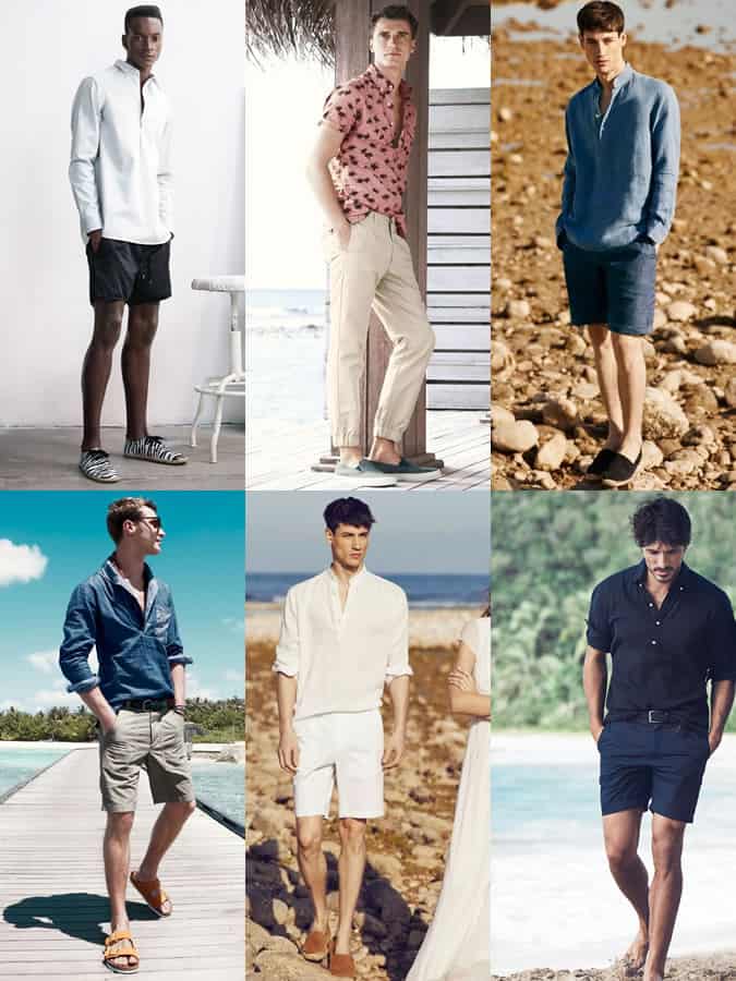 Men's Popover Shirts Spring/Summer Outfit Inspiration Lookbook