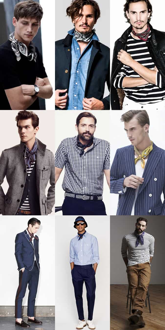 Men's Neckerchief Outfit Inspiration Lookbook