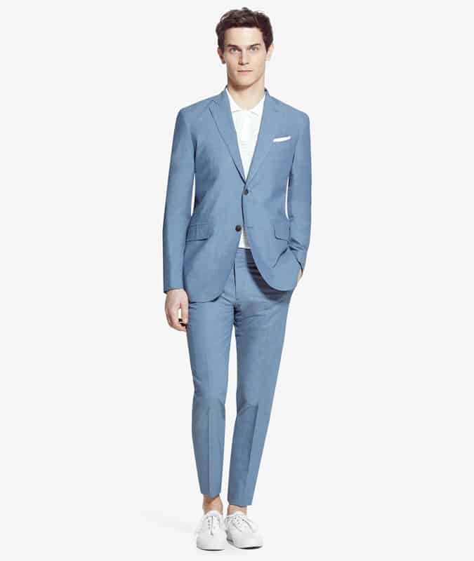 Mango Mid-Blue Summer Suit