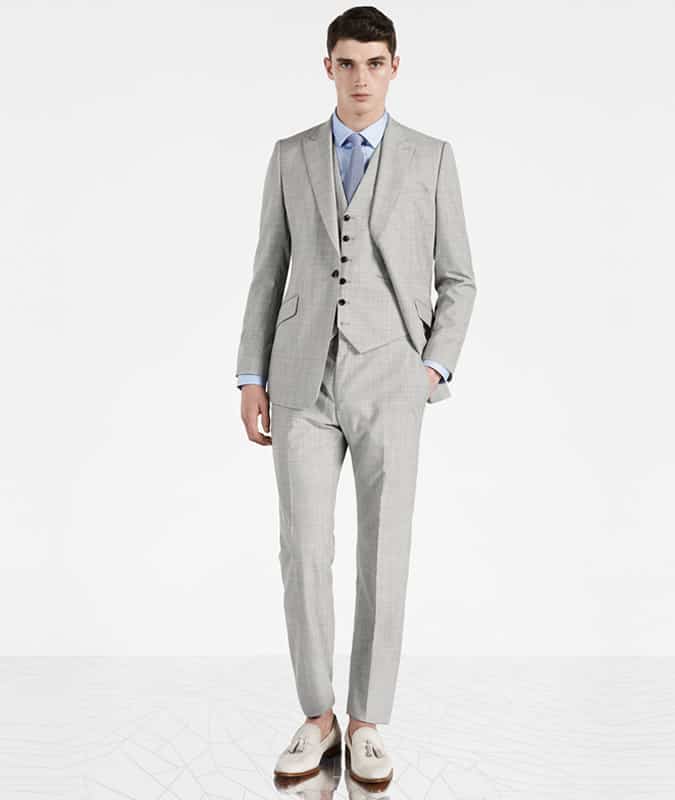 Reiss Garda Grey Three-Piece Suit