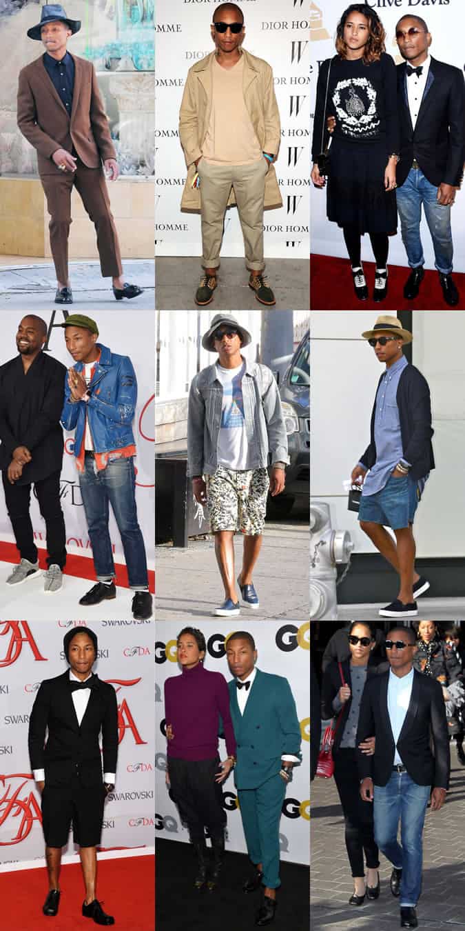 Pharrell Williams Personal Style Lookbook 2015