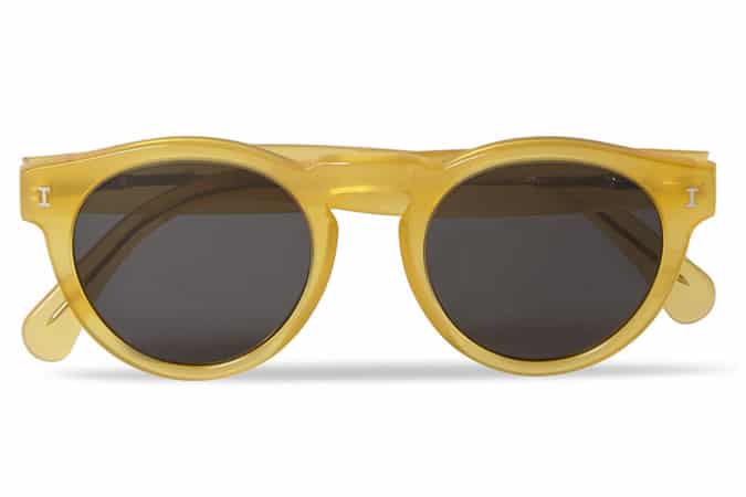 ILLESTEVA LEONARD ROUND-FRAME ACETATE SUNGLASSES