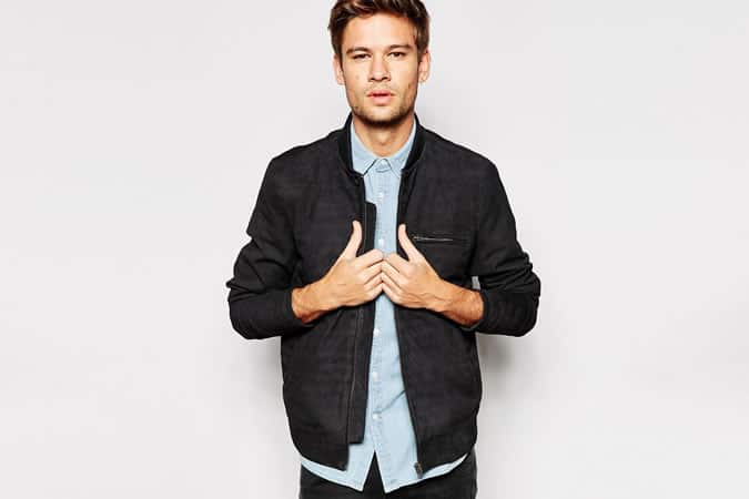 Selected Suede Bomber