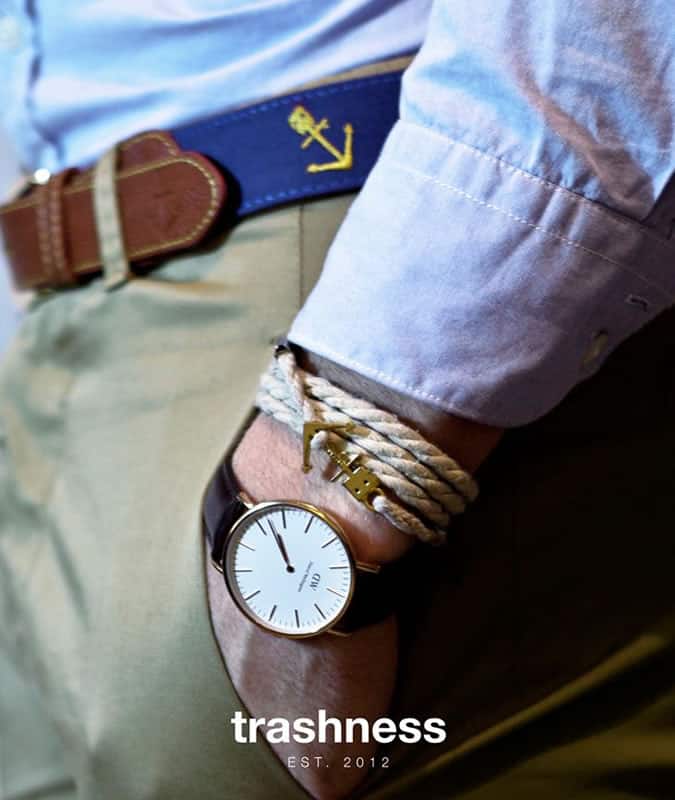 Trashness Anchor Bracelet and Belt