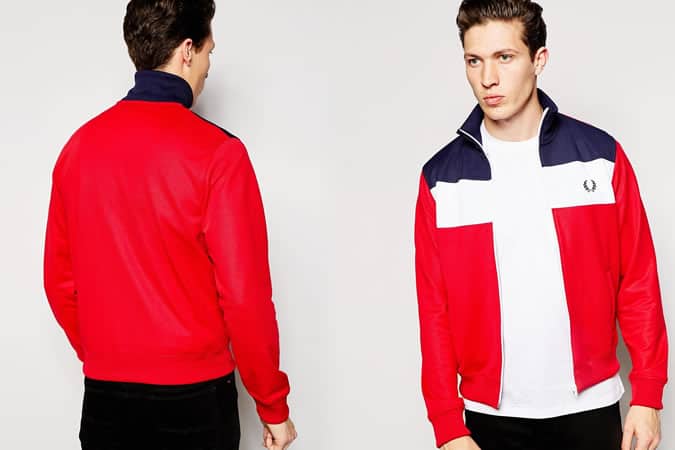 Fred Perry Track Jacket with Colour Block