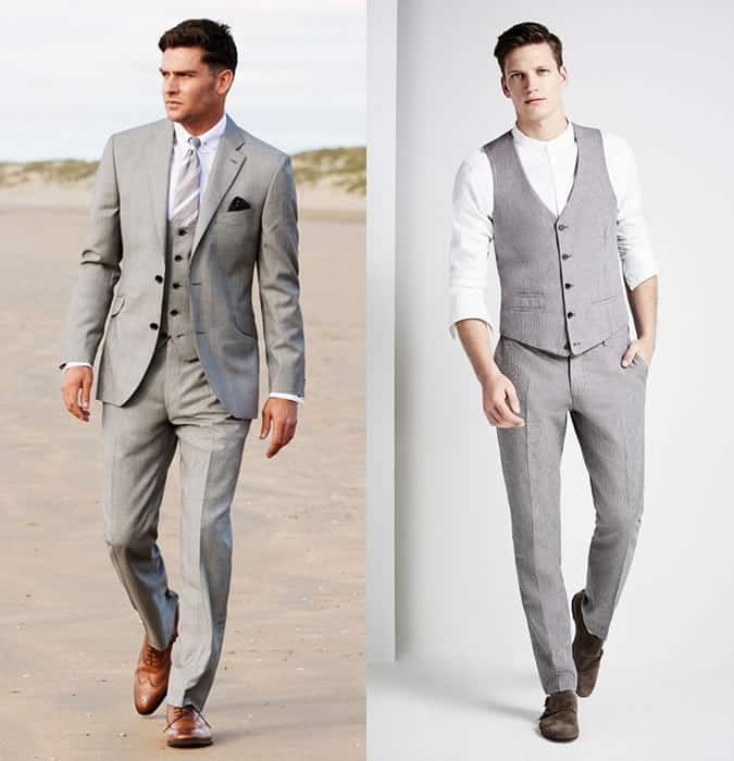 Men's Black Suit and Blazer Separates Outfit Inspiration Lookbook