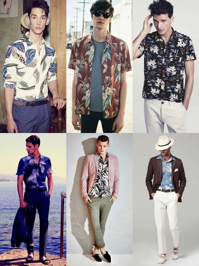Men's Hawaiian Shirts Outfit Inspiration Lookbook