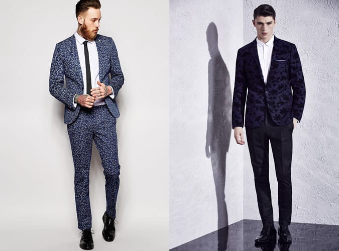 Men's Floral Tailoring and Suits Outfit Inspiration Lookbook