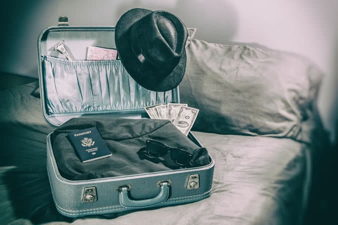 Create a travel drawer or keep travel essentials in your empty luggage