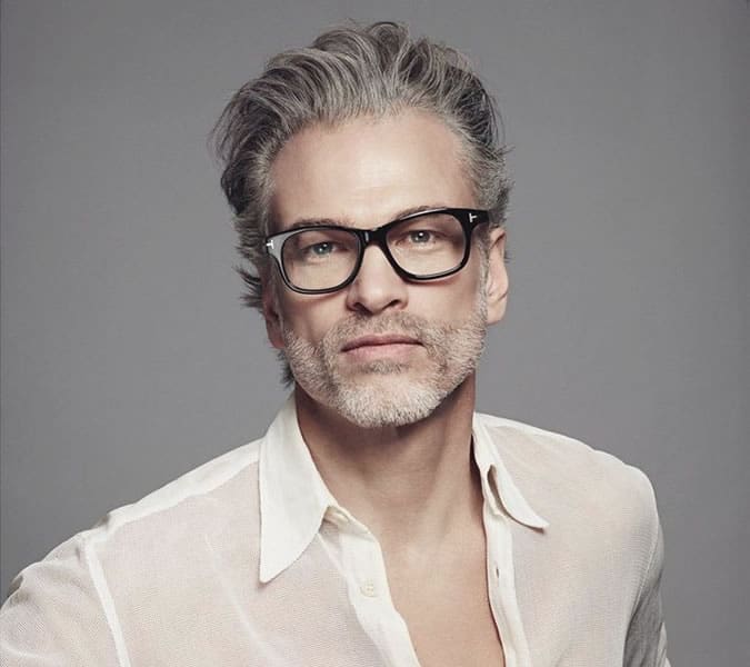 Growing Some Stubble Is A Great Option For Grey Haired Men