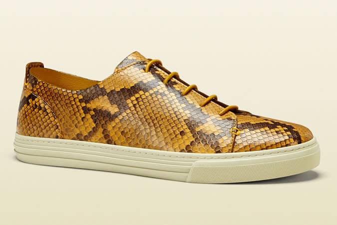 Gucci Yellow Python Sneaker