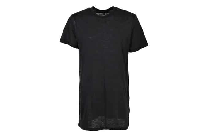 LONGLINE CREW NECK T SHIRT