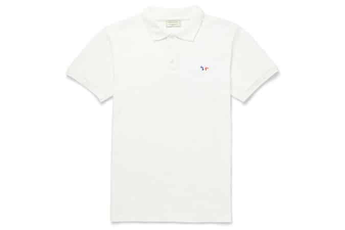 MAISON KITSUNÉ COTTON-PIQUÉ POLO SHIRT