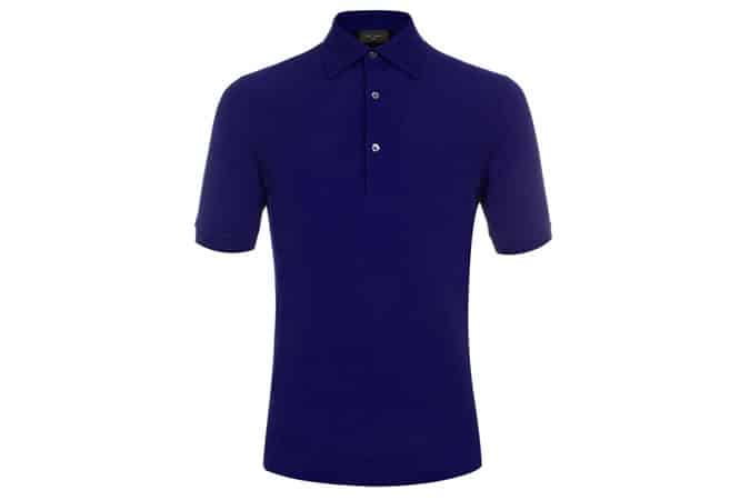 Paul Smith Polo Shirts - Indigo Cotton-Pique Polo Shirt