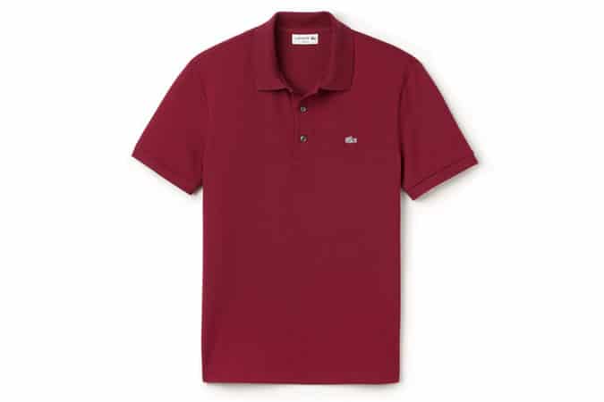 SLIM FIT LACOSTE POLO IN STRETCH PETIT PIQUÉ