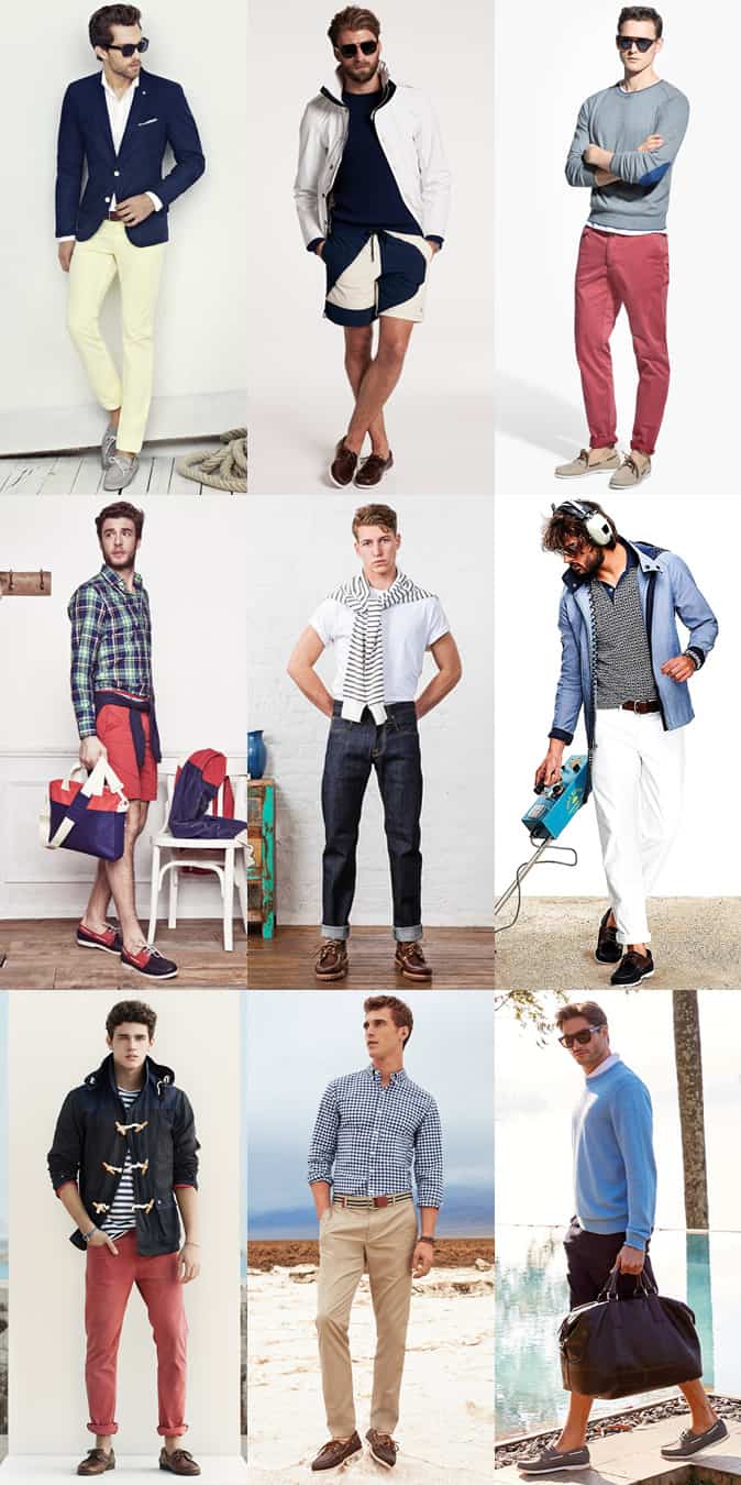 Men's Boat/Deck Shoes Outfit Inspiration Lookbook