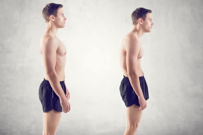 Correct posture can give the appearance of a bigger chest