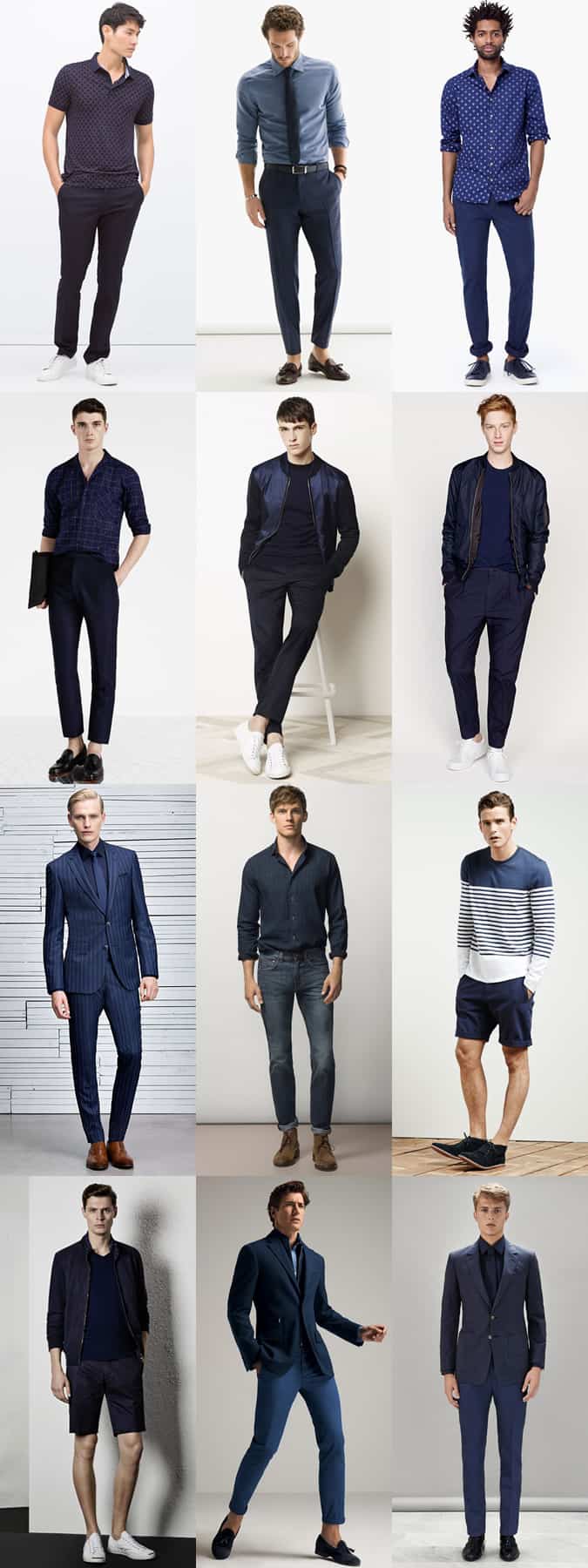 Men's All-Navy Outfit Inspiration Lookbook