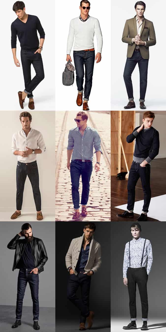 Men's Jeans With Shoes Outfit Inspiration Lookbook