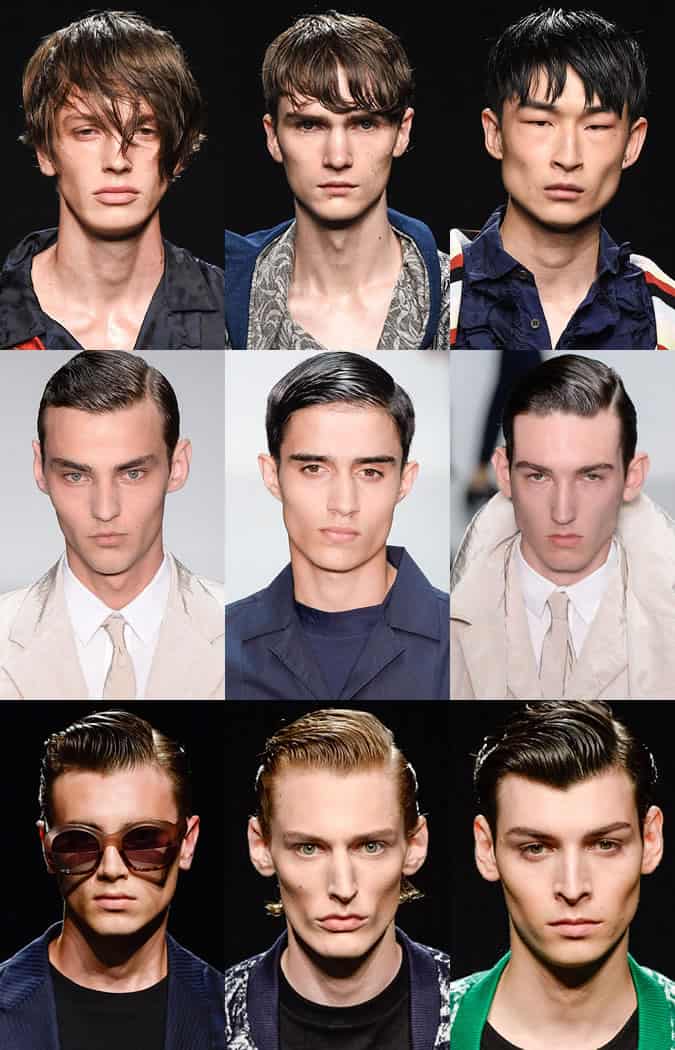Men's Wet Look Hair - James Long, Matthew Miller and Casely-Hayford Spring/Summer 2016 Runways
