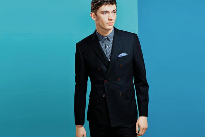 Navy Cotton Suit: Jacket