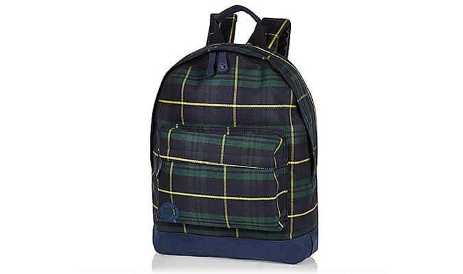 Black MiPac Tartan Backpack