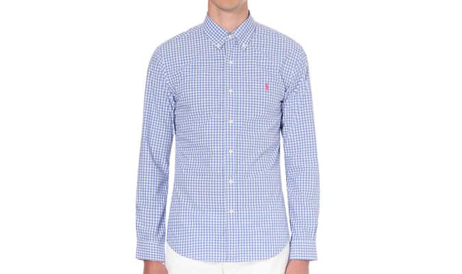 RALPH LAUREN Gingham slim-fit cotton shirt