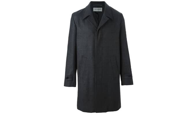 Saint Laurent Prince of Wales Overcoat