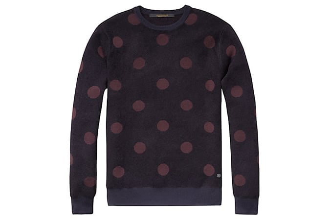 Scotch & Soda Giant Spot Jumper, Navy