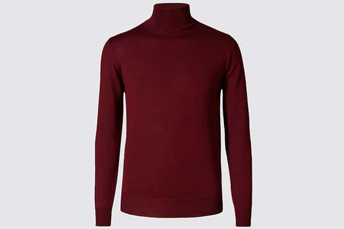 Autograph Merino Wool Slim Fit Knitted Polo Shirt